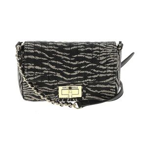 KARL LAGERFELD PARIS Mini Agyness Tweed Shoulder Bag